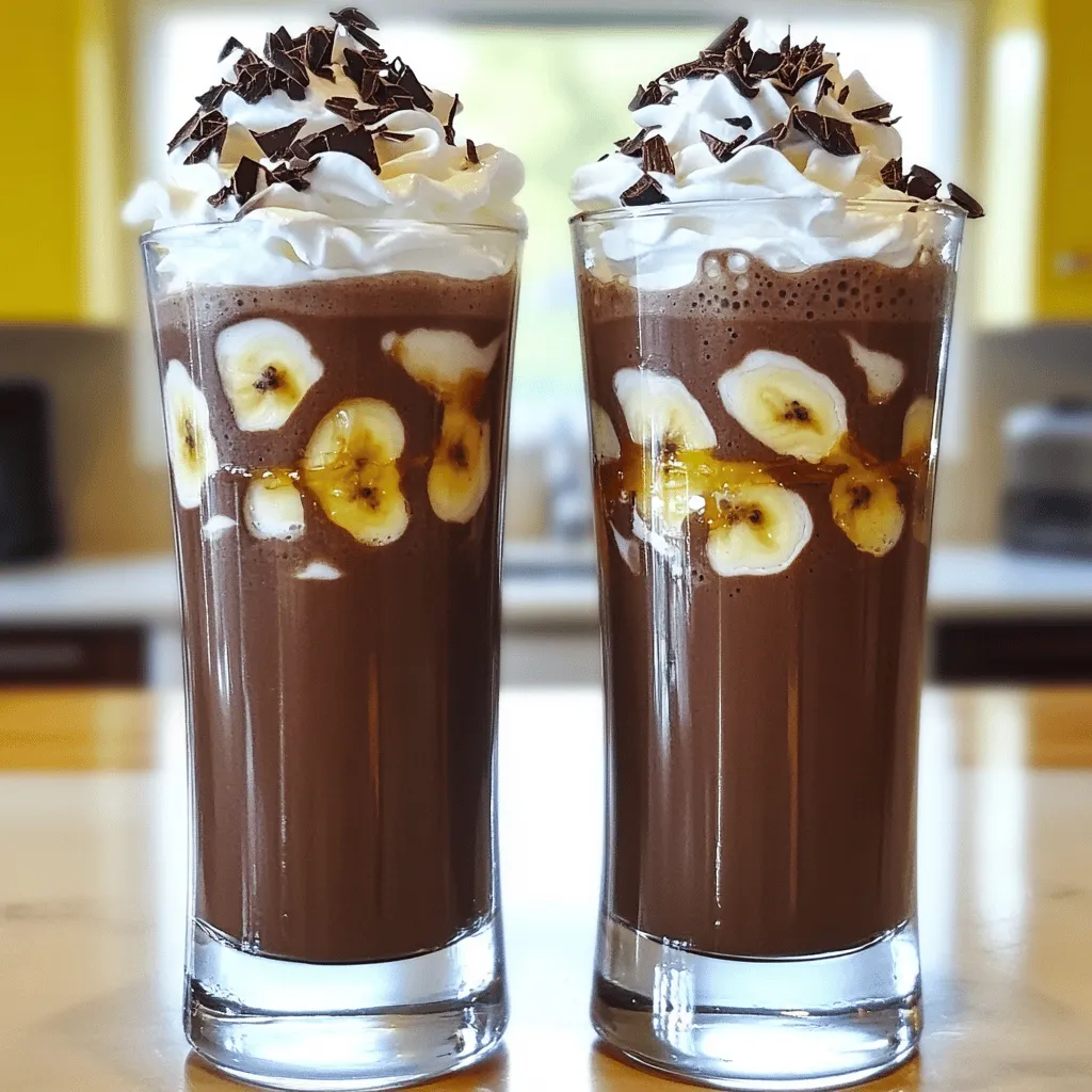 Dreamy Chocolate Banana Milkshake Recipe