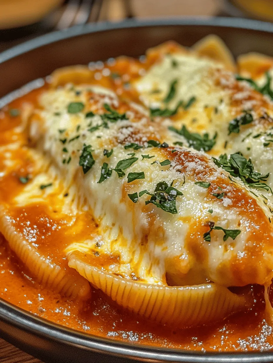 Garlic and Spinach Stuffed Pasta Shells: A Comforting Culinary Delight