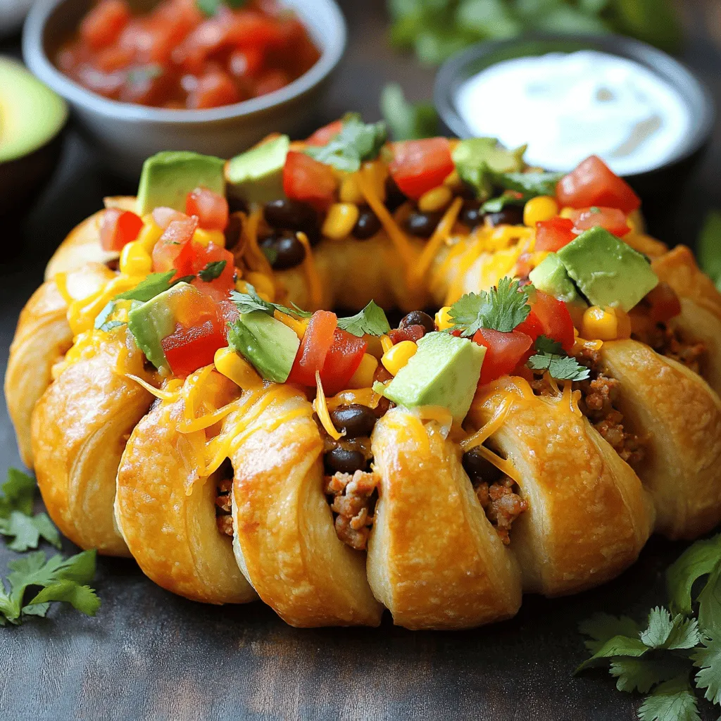 Turkey Taco Ring Delight: A Flavorful and Convenient Meal
