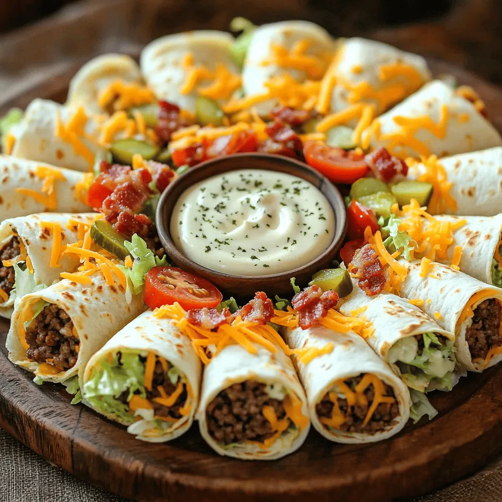 For the ultimate bacon cheeseburger tortilla roll-ups recipe, you need key ingredients. Here’s what I use: