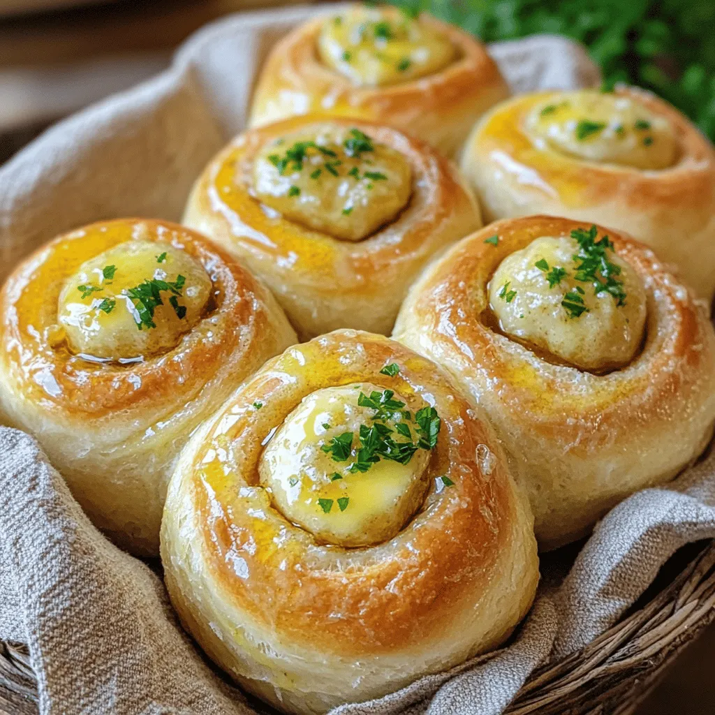 Garlic Bread Rolls Soft and Flavorful Delight