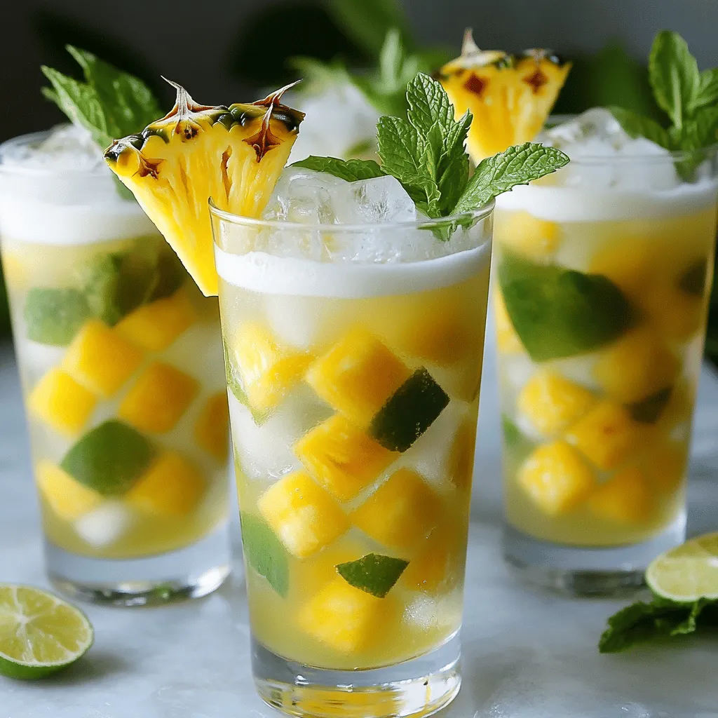Tropical Pineapple Bliss Cocktails Recipe