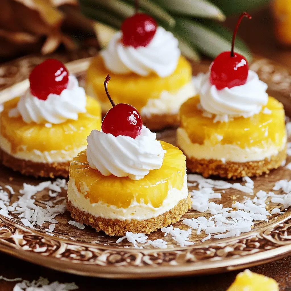 Mini Pineapple Upside-Down Cheesecakes Tasty Delight
