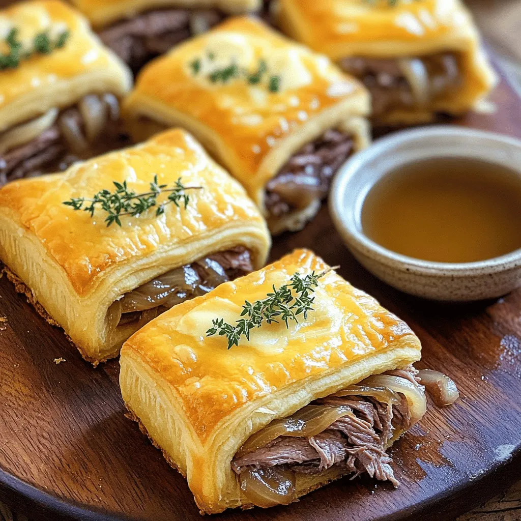 Savory French Dip Squares Easy and Tasty Recipe