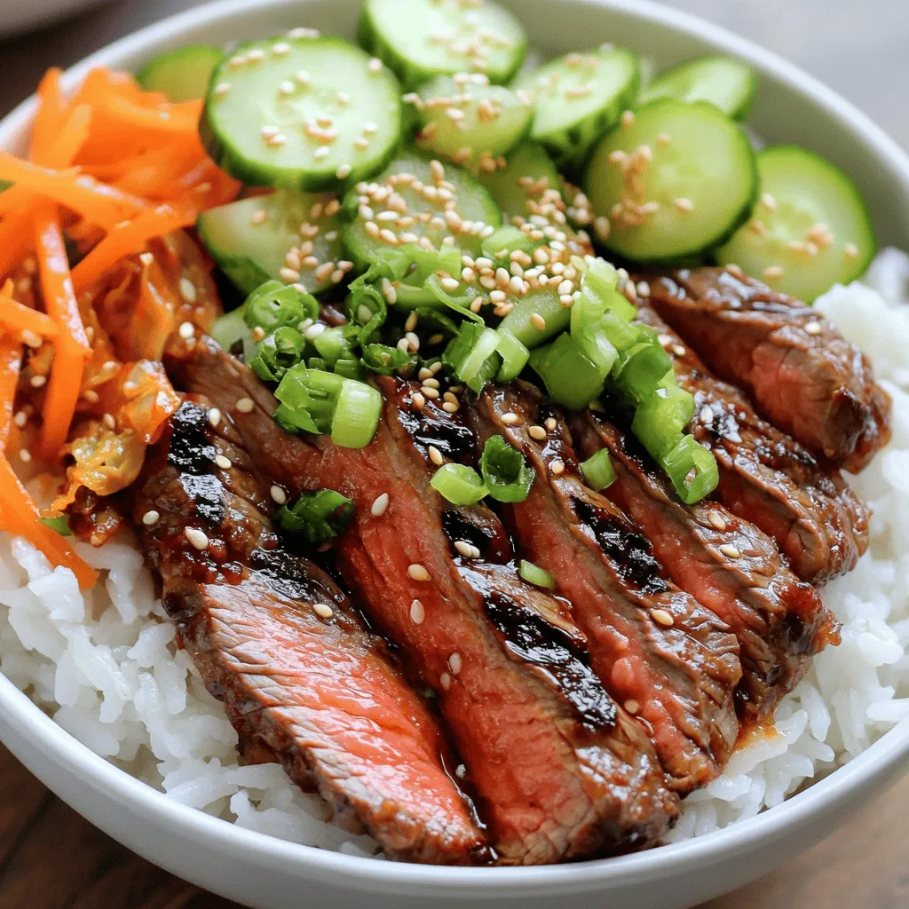Korean BBQ Steak Rice Bowls Simple and Tasty Meal