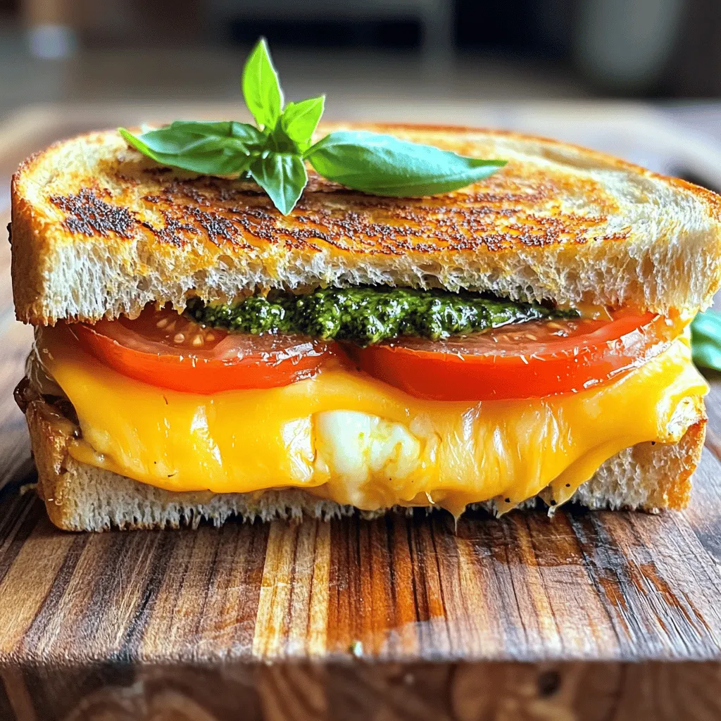 Perfectly Grilled Sandwich with Flavorful Cheese Delight