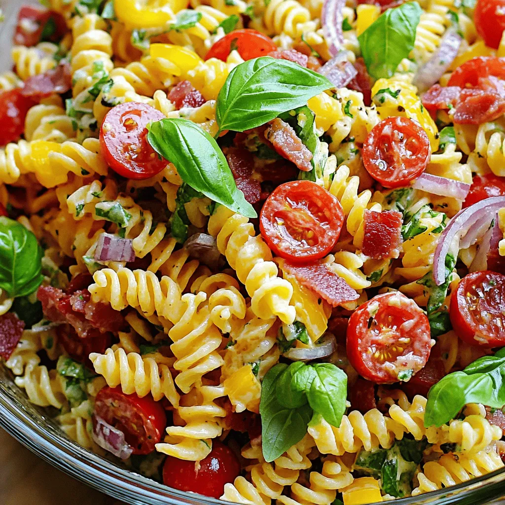 Bacon-Lettuce-Tomato Bliss Pasta Salad: A Flavorful Fusion