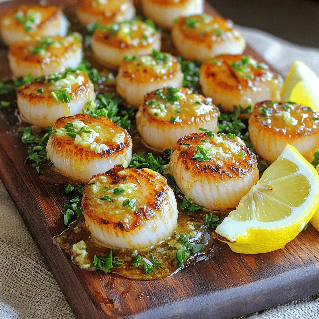Garlic and Butter Grilled Scallops Savory Delight Recipe