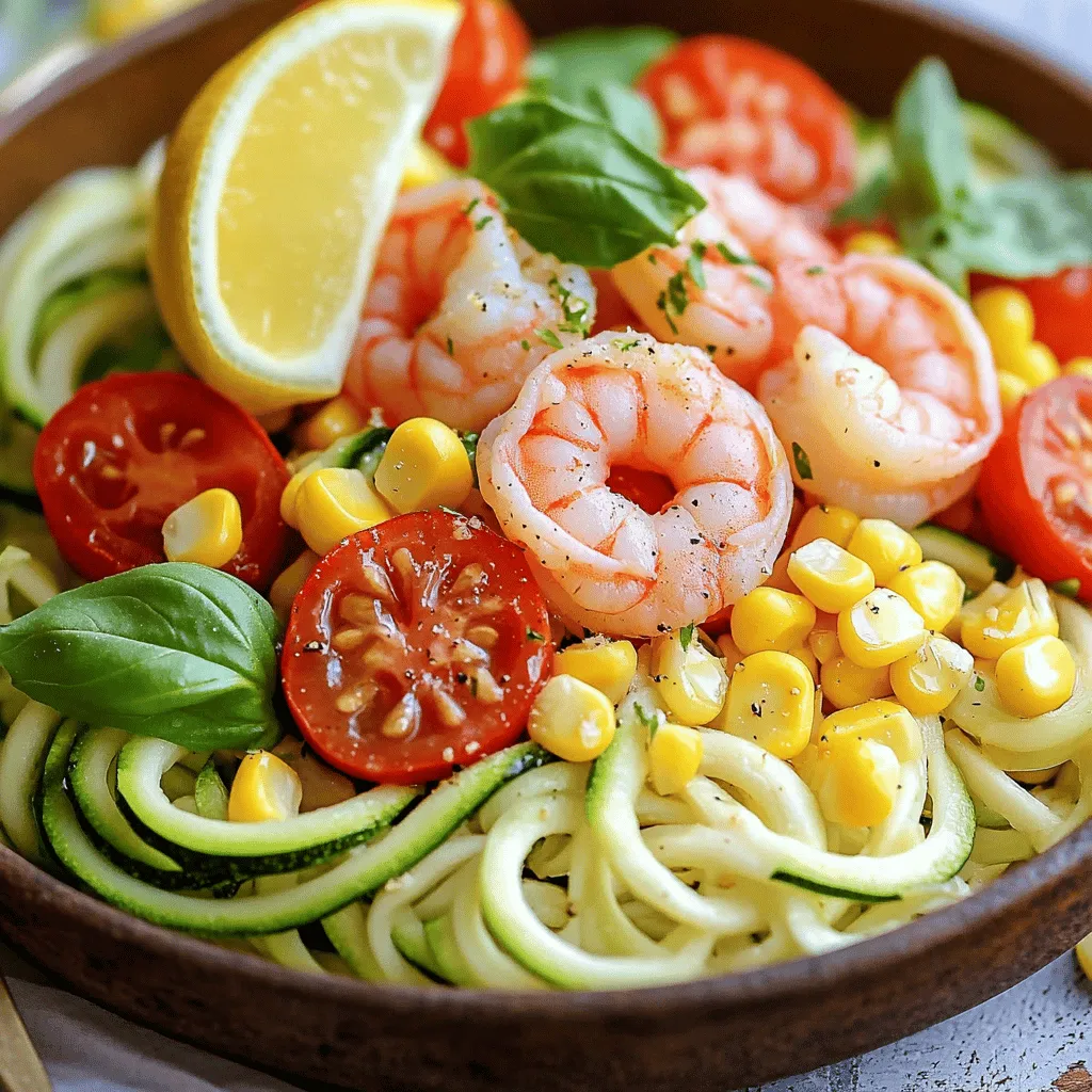 Summer Shrimp Zoodle Bowls Nutritious and Light Meal
