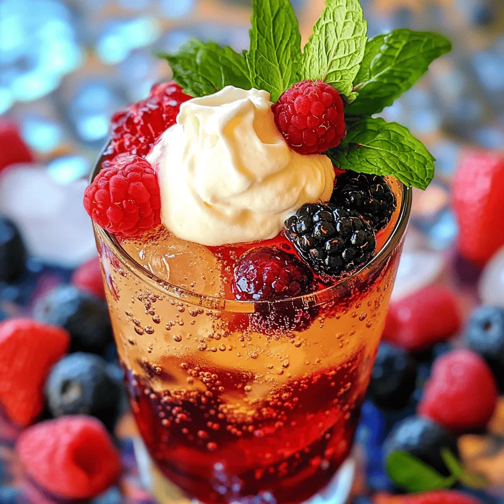 To make Berry Italian Cream Soda, you need a few simple items.