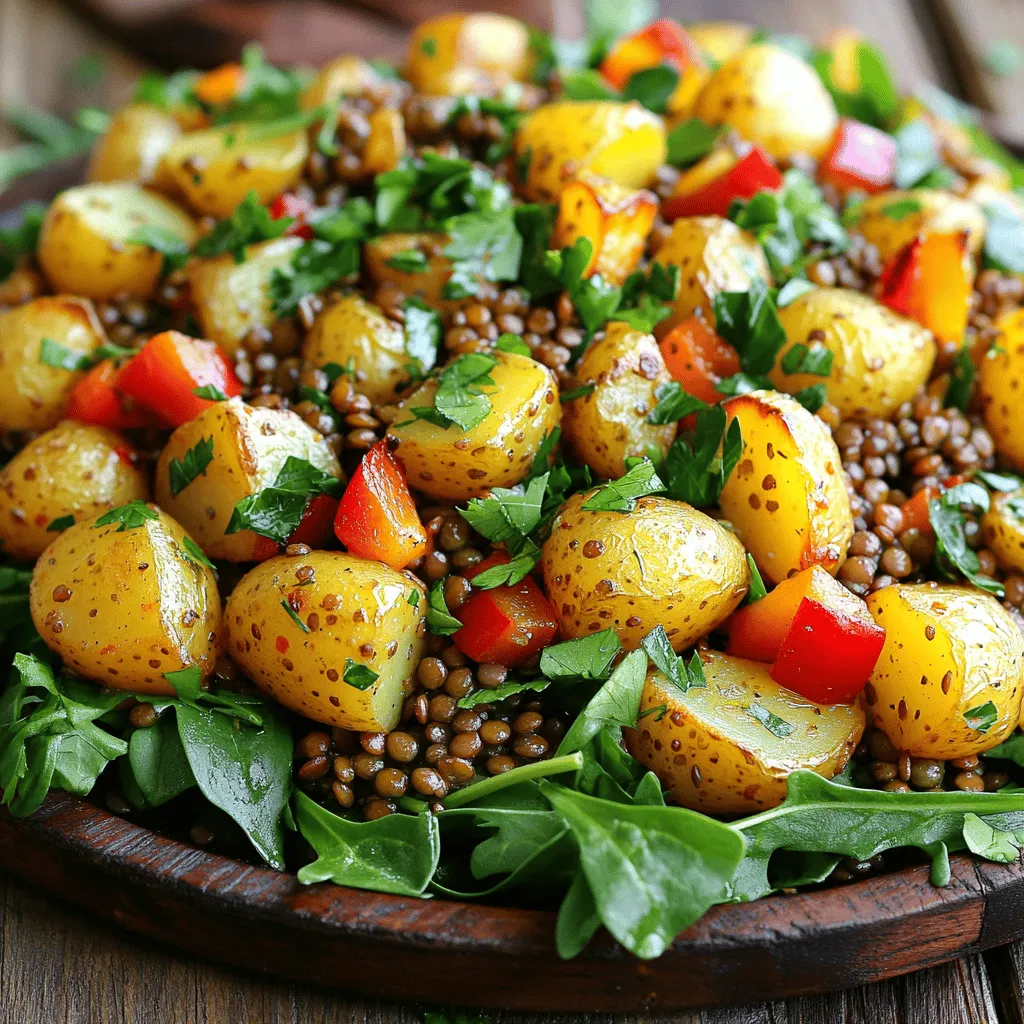 Warm Roasted Lentil &#038; Potato Salad Flavorful Delight