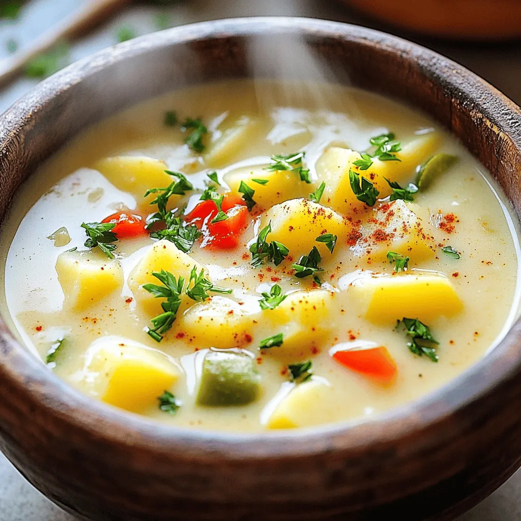 To craft a great Cajun potato soup, you need key ingredients. First, the potatoes. I recommend using large russet potatoes. They lend a creamy texture and rich flavor to the soup. You should peel and dice them for the best results.