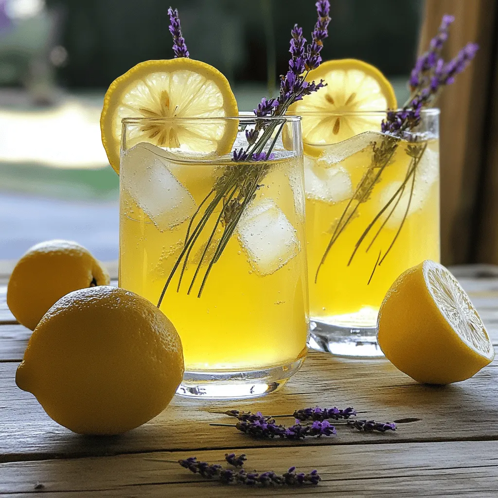 Sparkling Lavender Lemonade Refreshing Summer Drink