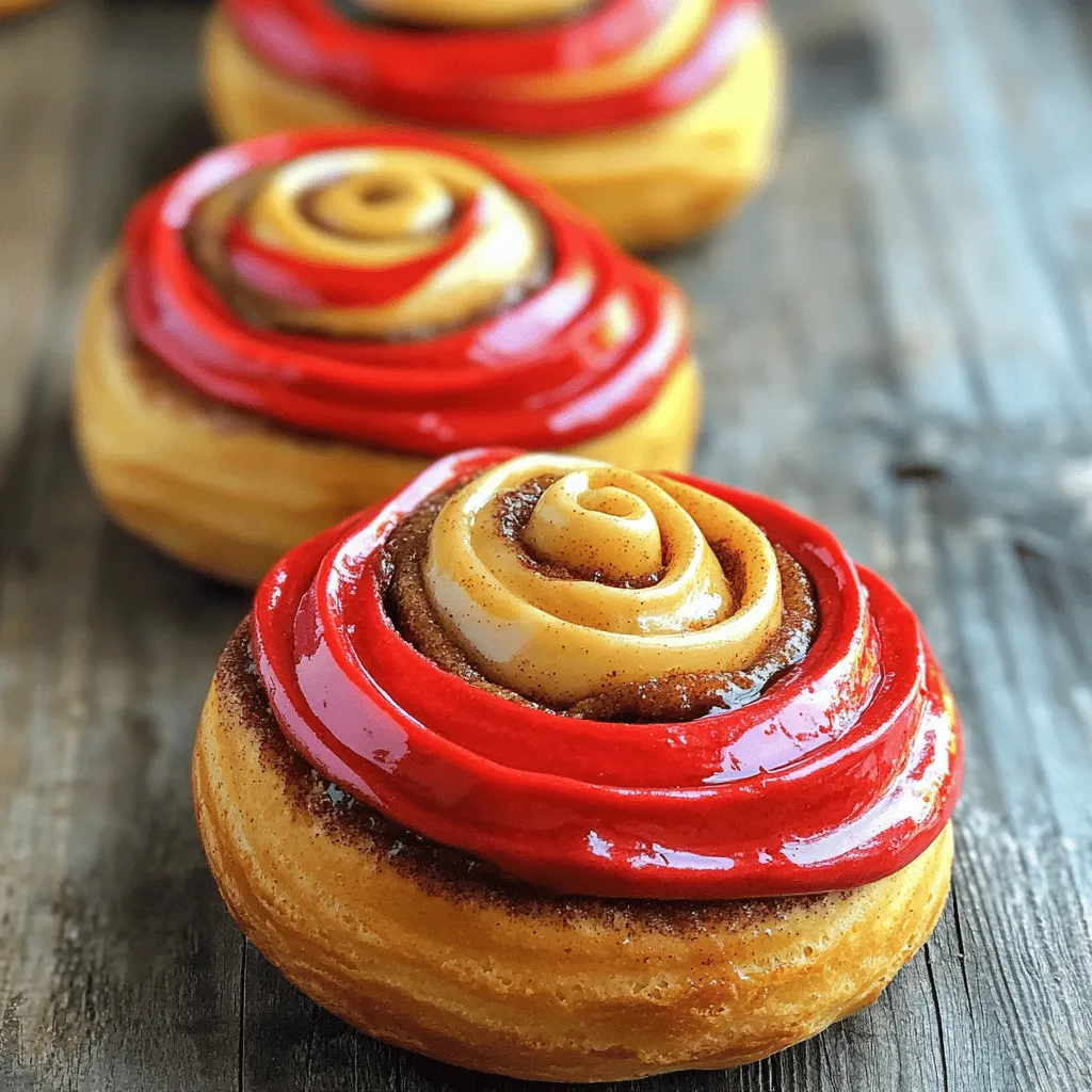 Red Velvet Cinnamon Rolls with Cream Cheese Frosting