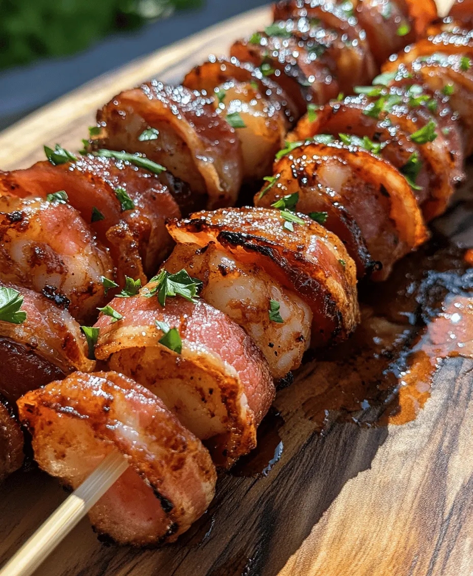 If you’re searching for a dish that perfectly balances savory and smoky flavors, look no further than BBQ Bacon Wrapped Shrimp. This dish not only serves as a delectable appetizer but can also shine as the main attraction at any meal. Combining succulent, juicy shrimp with crispy bacon, all coated in a rich barbecue sauce, creates a culinary experience that is hard to resist. Whether you’re hosting a backyard barbecue, a festive gathering, or simply craving something indulgent, this recipe is sure to impress your guests.