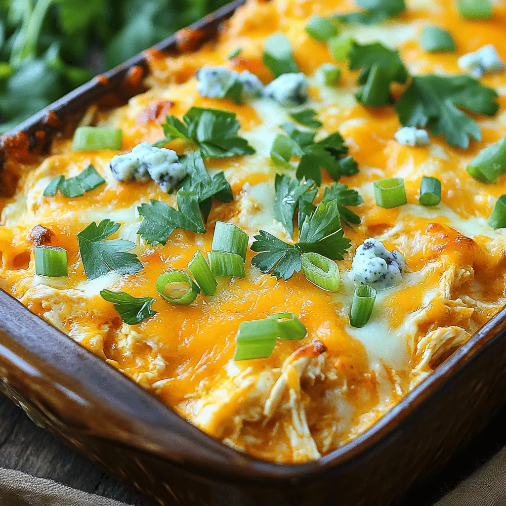 Loaded Buffalo Chicken Casserole Flavorful Comfort Dish
