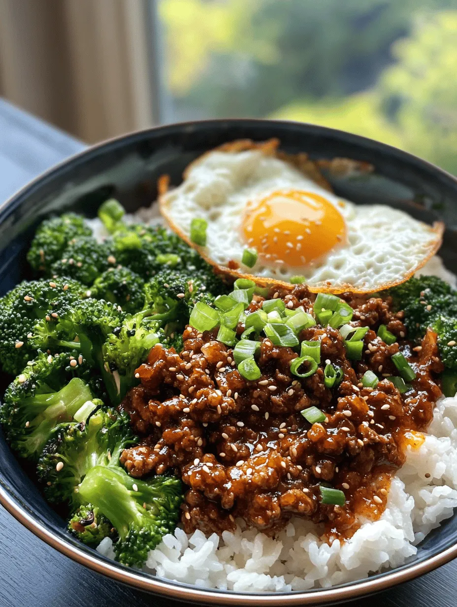 Savory Korean Ground Beef Bowl: A Flavorful Culinary Adventure