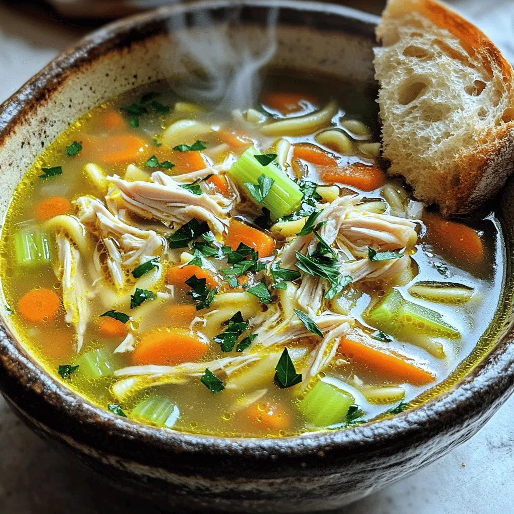 To make a classic chicken noodle soup, you need a range of key ingredients. Each one plays a vital role in creating a warm and comforting bowl.