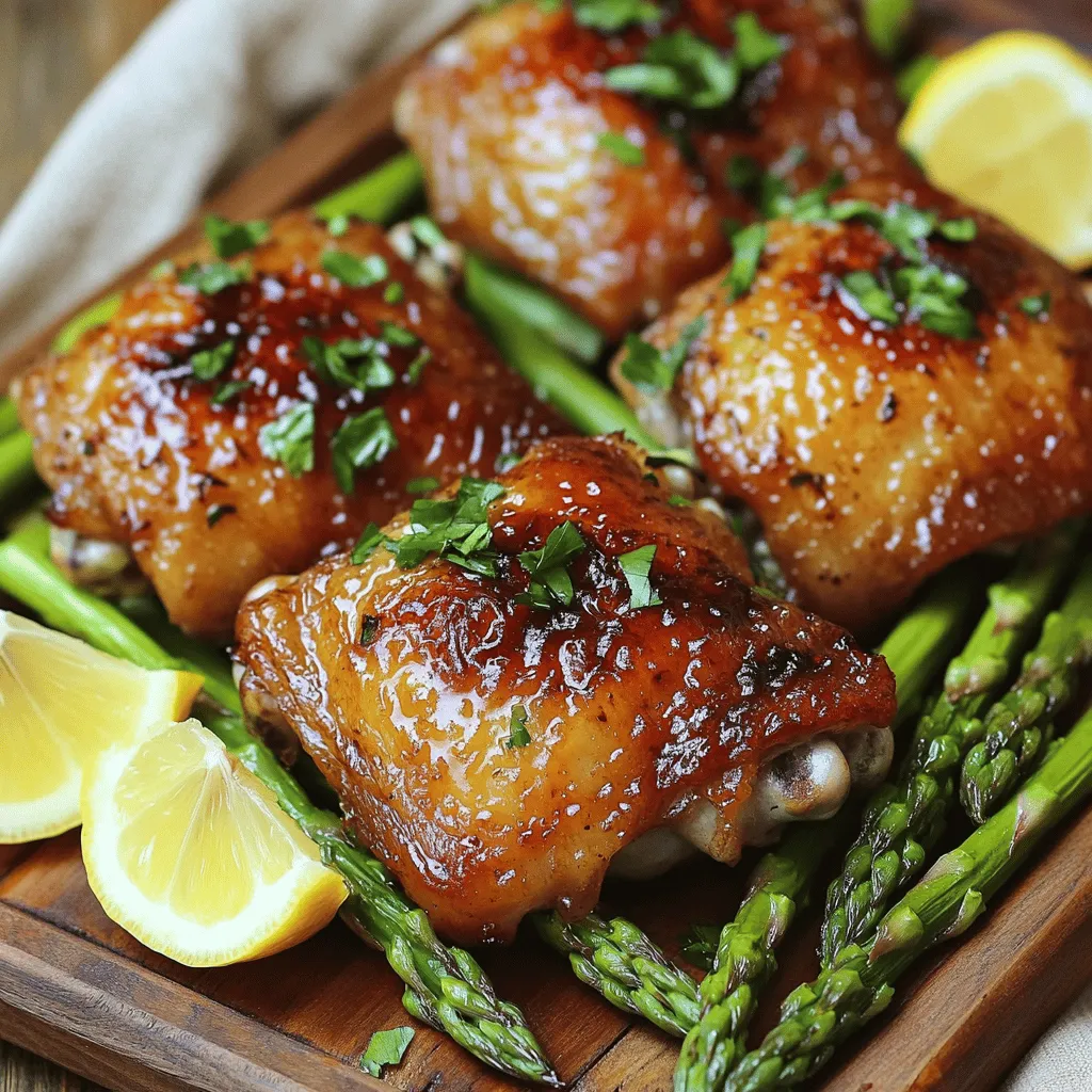 Garlic Butter Chicken Thighs with Asparagus: A Flavorful Delight