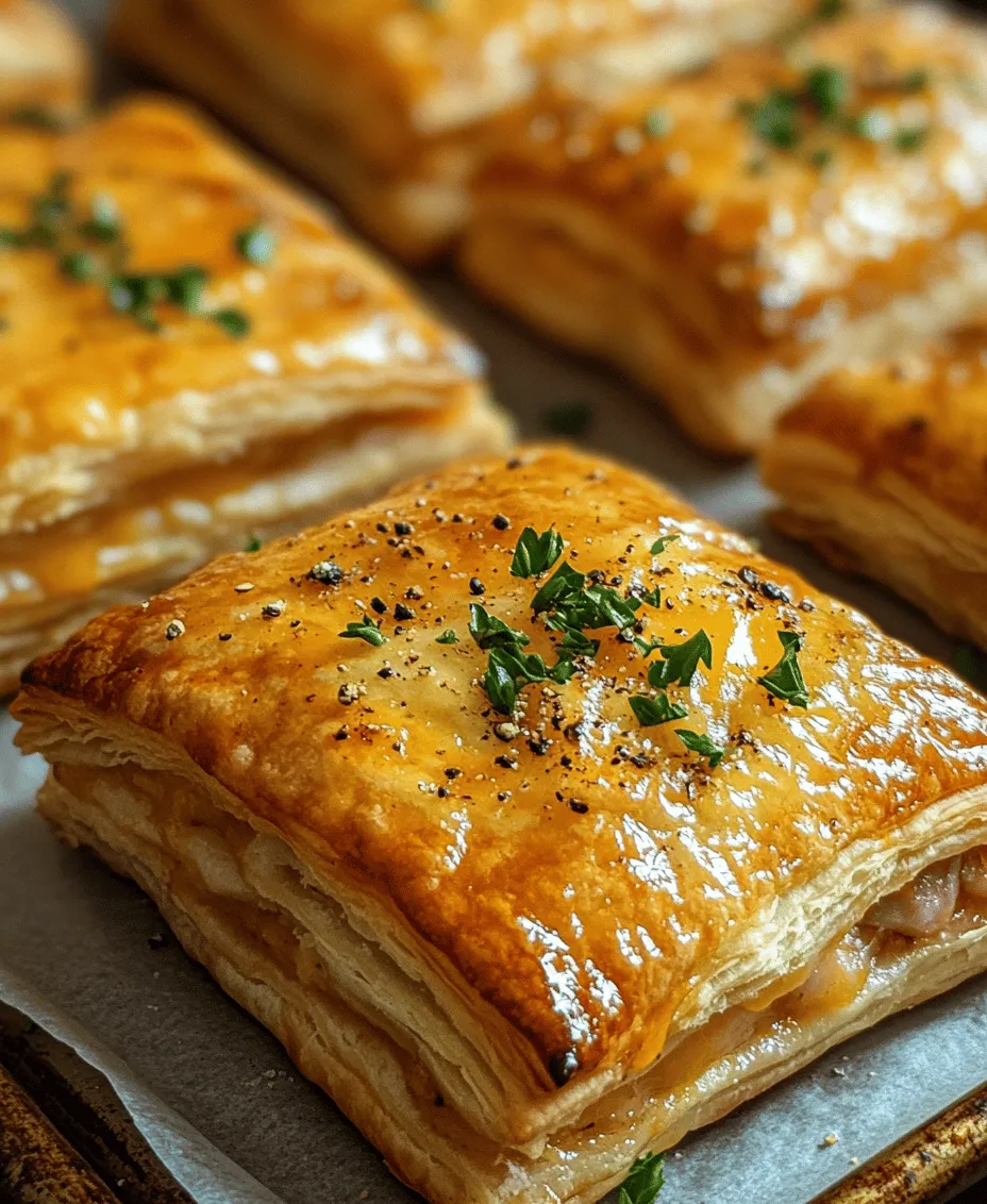 Puff pastry is one of those magical ingredients that can elevate any dish, transforming a simple meal into a gourmet experience. Its versatility shines in both savory and sweet applications, making it a staple in many kitchens around the world. One delightful way to enjoy puff pastry is through the creation of Crispy Ham & Cheese Puff Pastry Stacks. This recipe embodies the perfect union of flaky texture and savory flavors, ideal for a variety of occasions. Whether you’re hosting a casual get-together, preparing a picnic, or looking for a quick snack, these stacks are an easy yet impressive option.