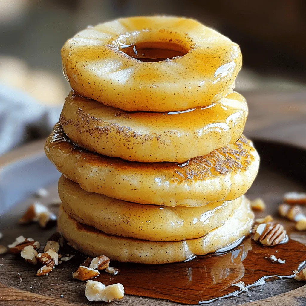 Apple ring pancakes are a fun twist on regular pancakes. They use apple slices as the base, creating a unique shape. Instead of a flat pancake, you get a ring with a juicy apple center. This makes them not only delicious but also visually appealing.