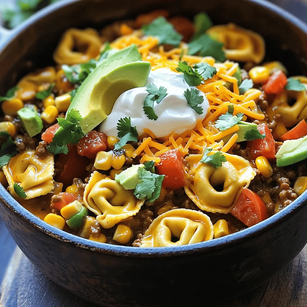 Taco Tortellini Flavorful One-Pot Pasta Delight