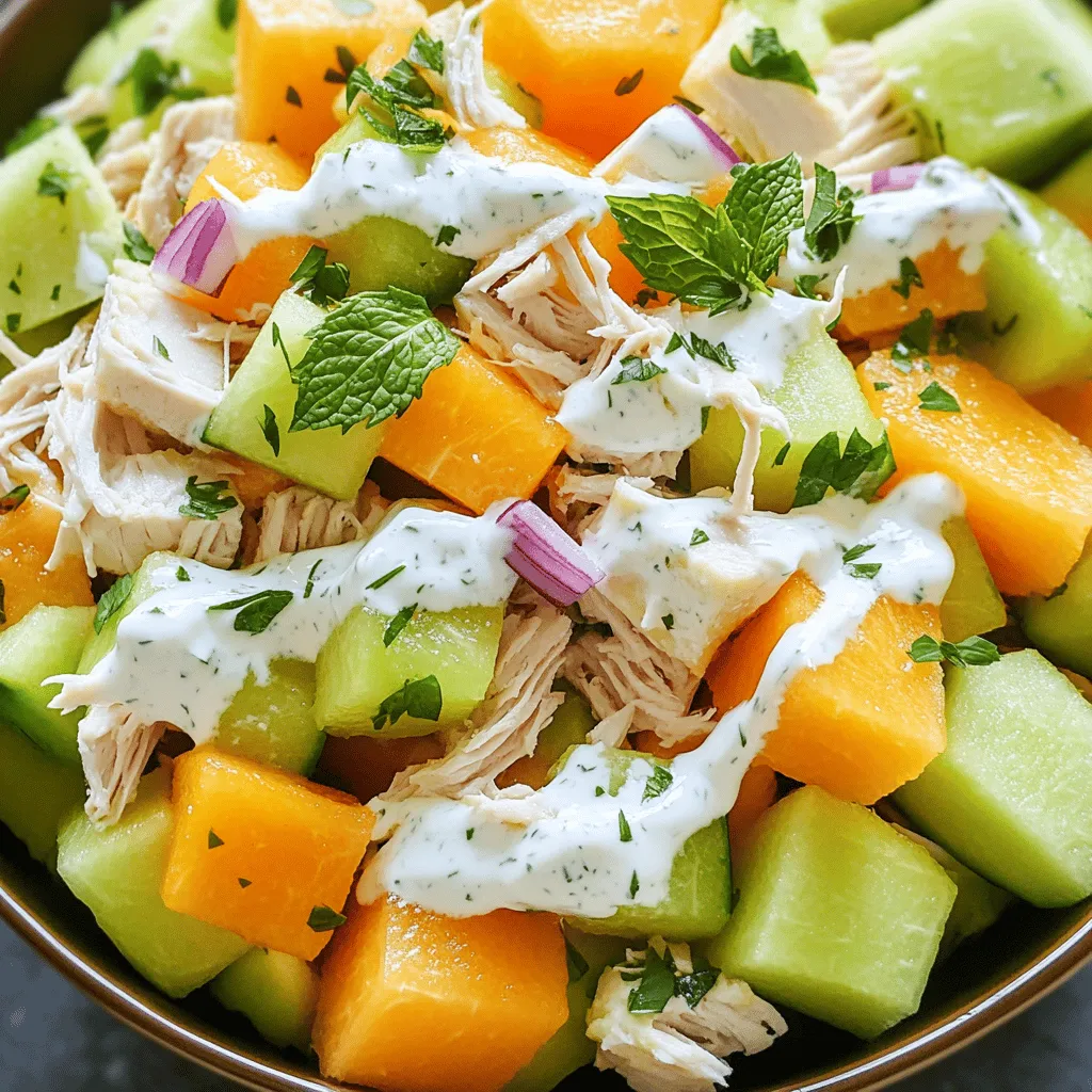 Patty’s Turkey Melon Salad features fresh and tasty ingredients. Each one adds flavor and nutrition.