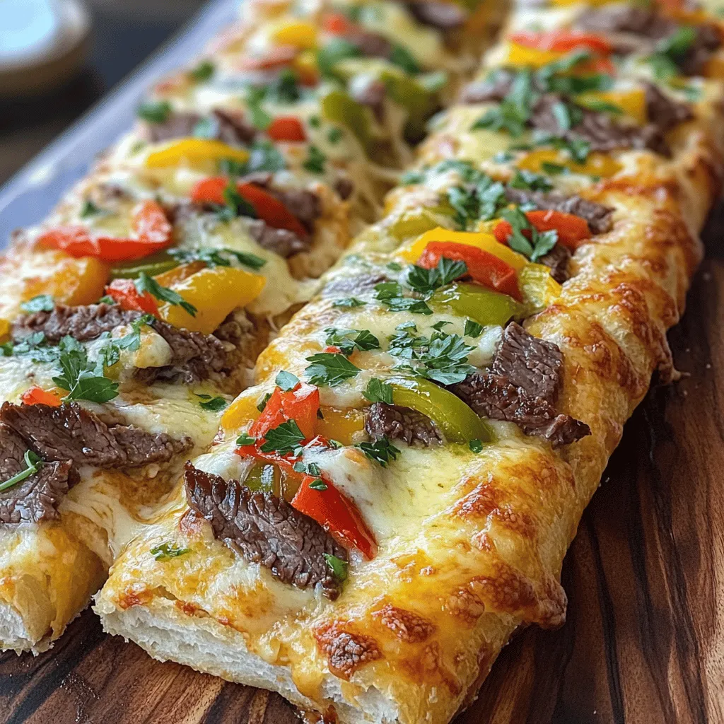 Philly Cheesesteak Cheesy Breadsticks Flavorful Treat