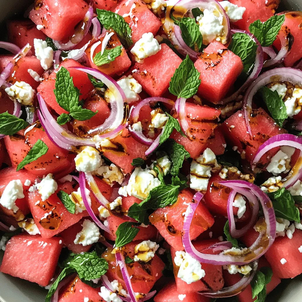 Fresh Watermelon Salad Easy Recipe for Summer Fun