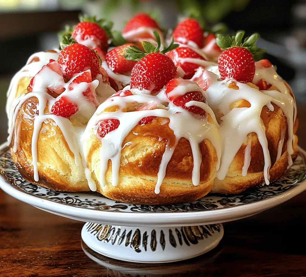 To craft the perfect Strawberry Cheesecake Sweet Rolls, it