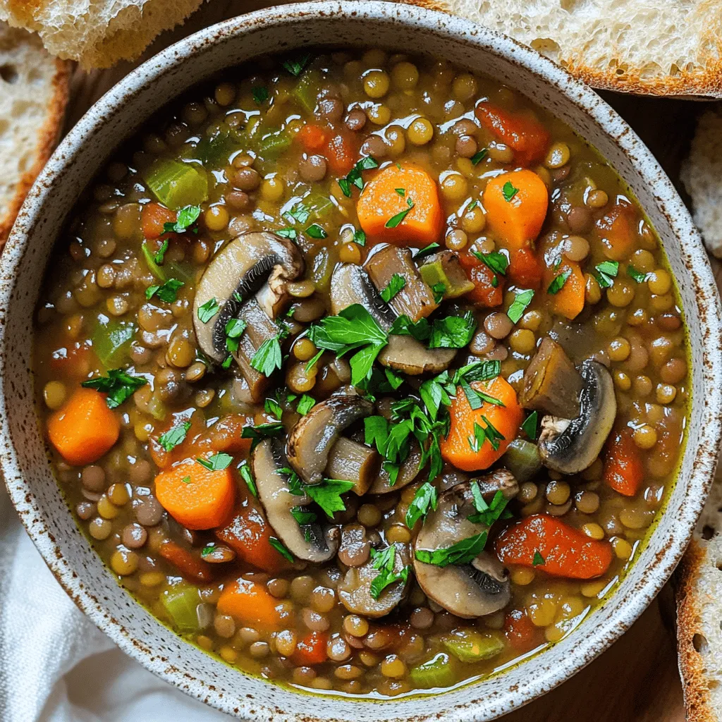 Hearty Vegan Lentil Mushroom Stew Comforting Delight