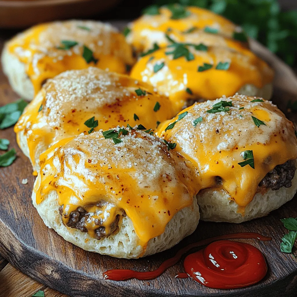 Savory Garlic Parmesan Cheeseburger Bombs Recipe