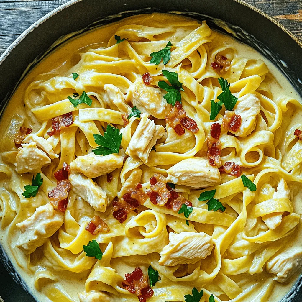 Creamy Chicken and Bacon Pasta Delightful Recipe