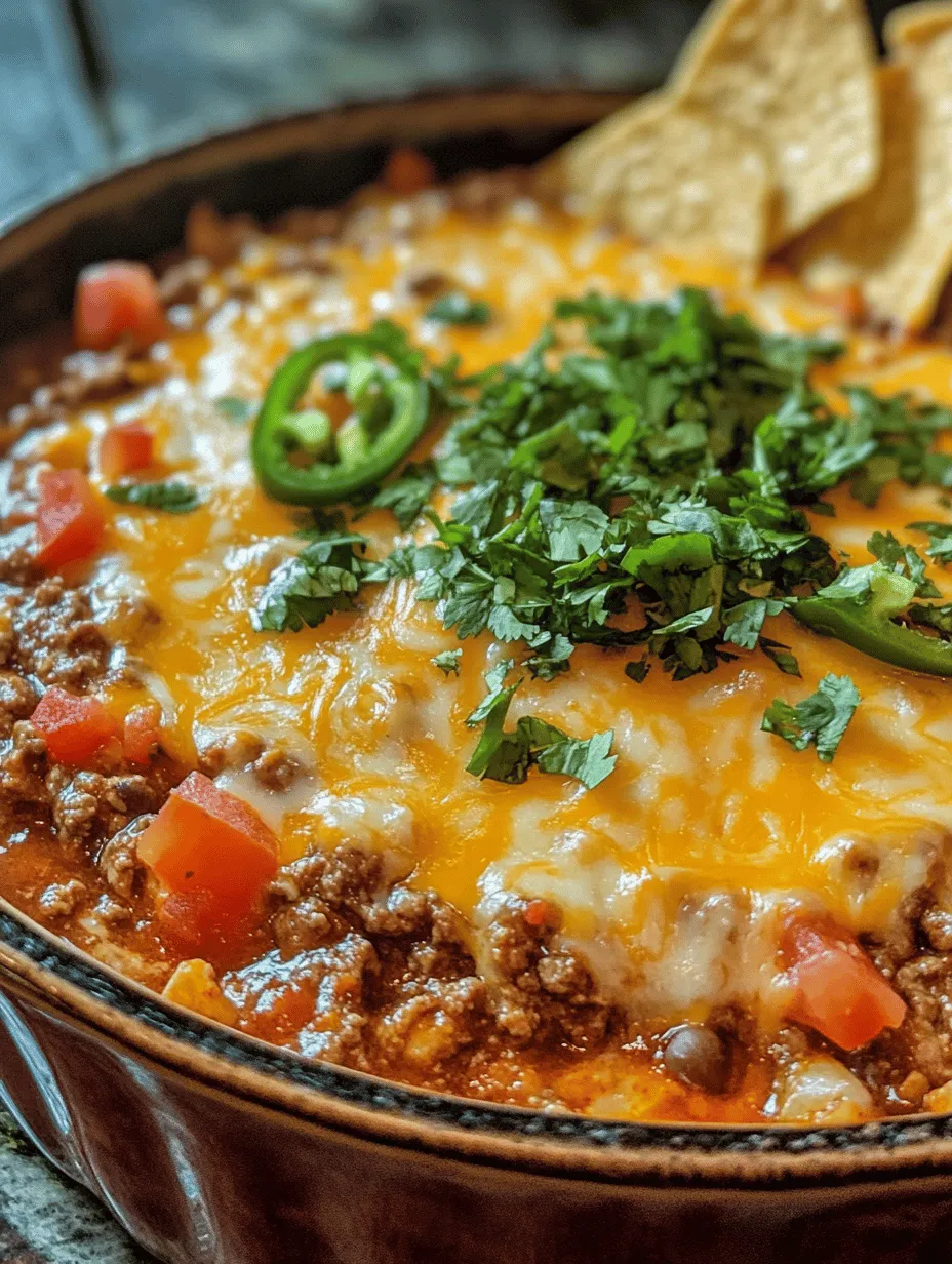 Cheesy Fiesta Chili Dip: The Ultimate Crowd-Pleaser