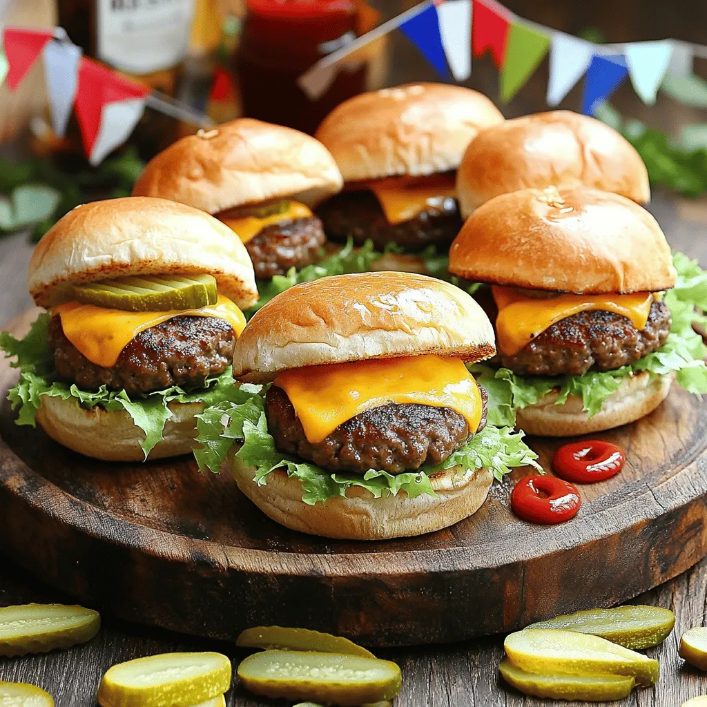 Cheeseburger Sliders Quick and Tasty Party Delight