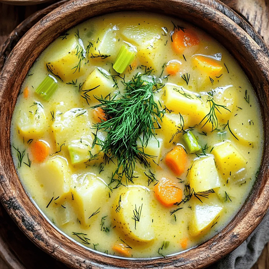 Chunky Potato Dill Soup Flavorful and Comforting Bowl