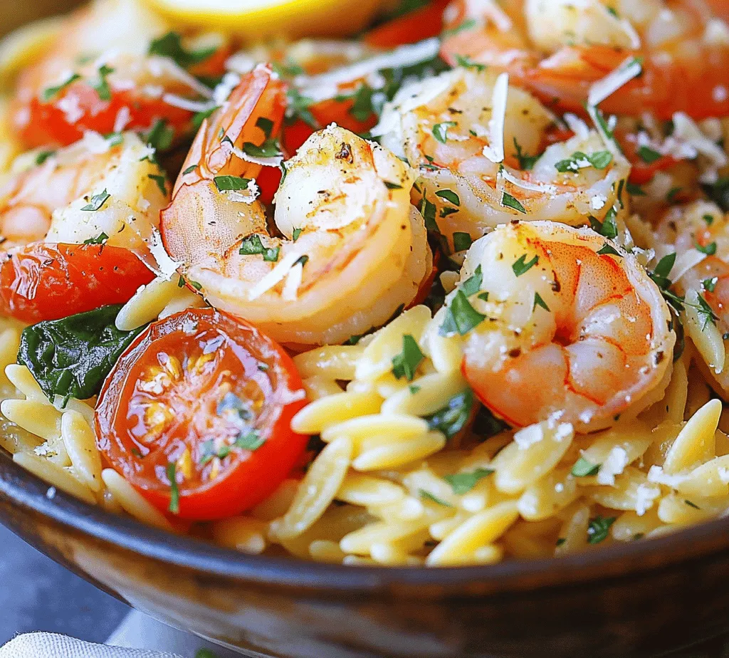 To appreciate the depth of flavor in One Pan Parmesan Orzo with Shrimp, it’s essential to explore the key ingredients that make this dish both delicious and nutritious.