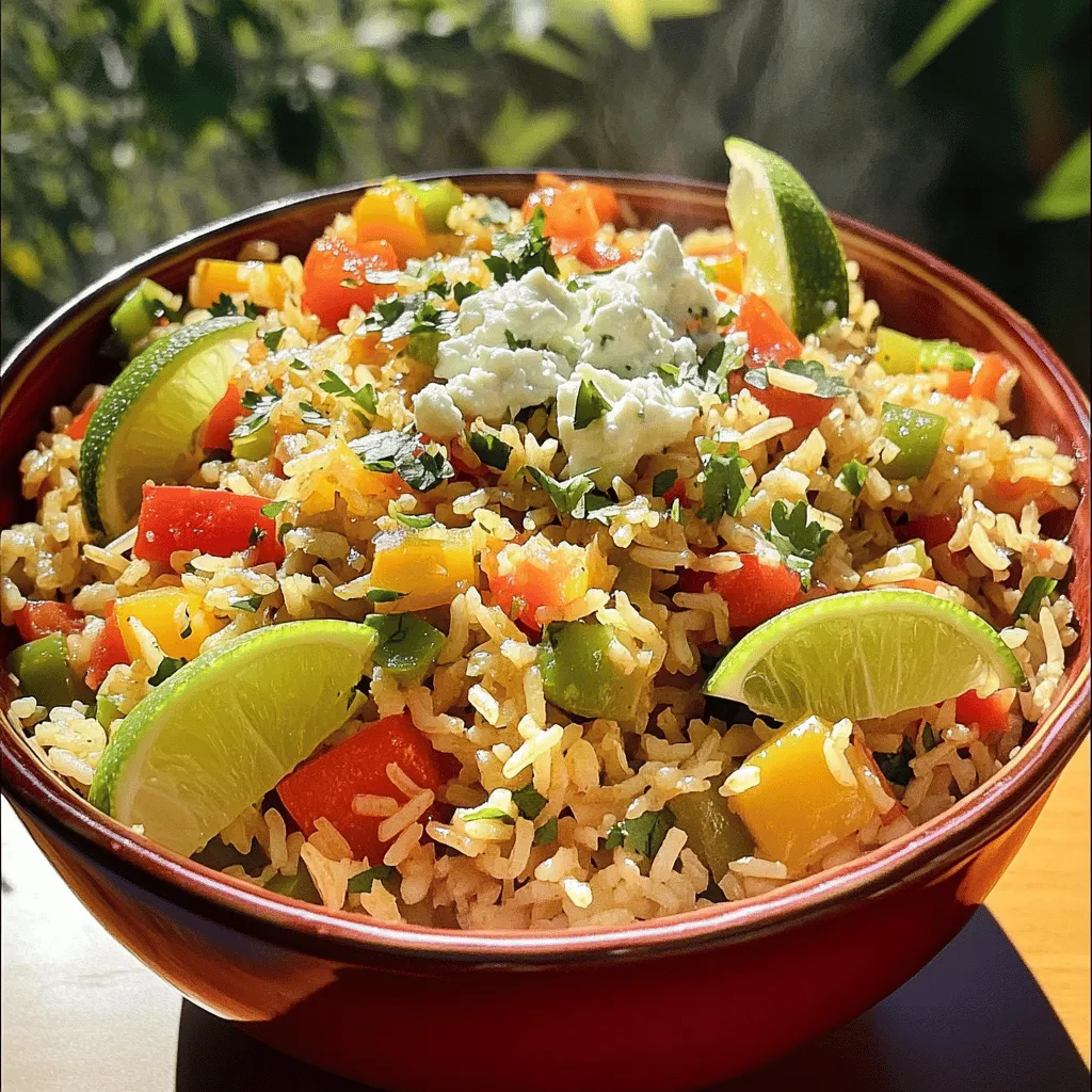Zesty Cilantro Lime Mexican Rice: A Flavorful Side Dish
