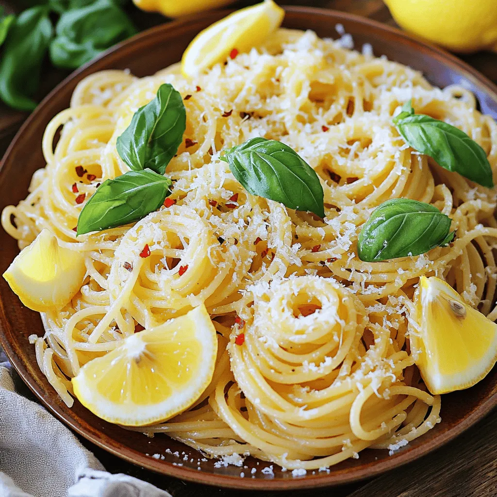 Spaghetti Limone Fresh and Flavorful Pasta Dish