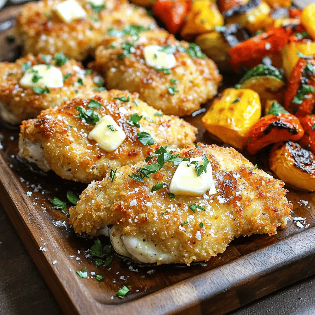 Easy Garlic Parmesan Crusted Chicken Recipe
