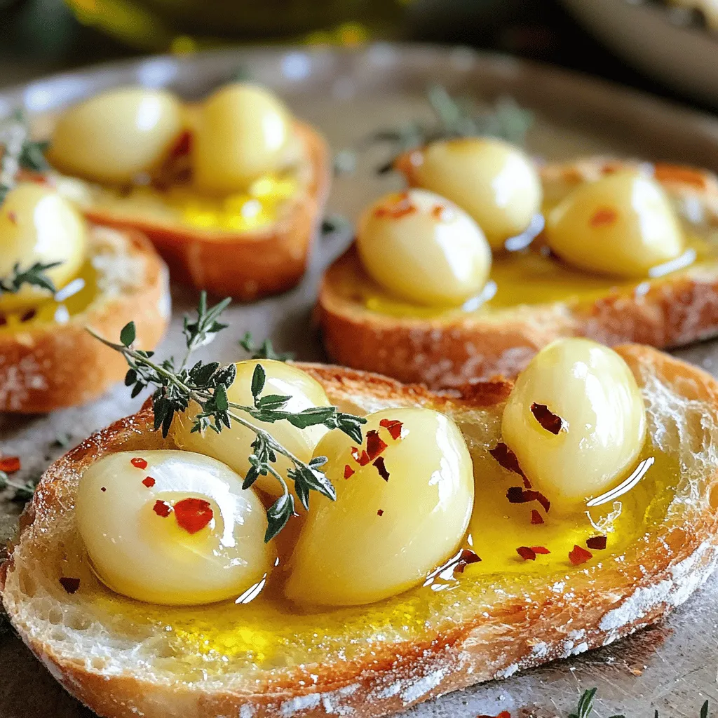 Garlic Confit Appetizer Savory and Simple Delight