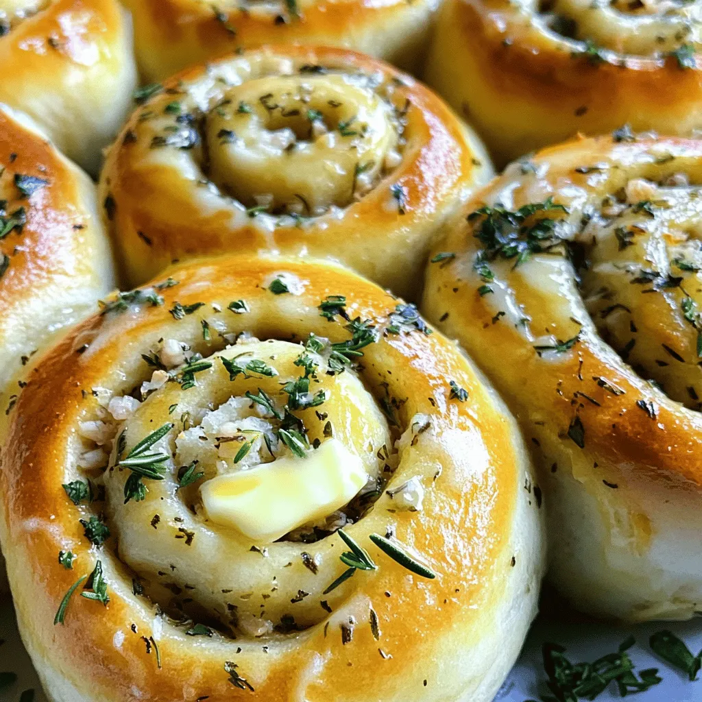 Herb &#038; Garlic Swirl Rolls Simple and Tasty Recipe