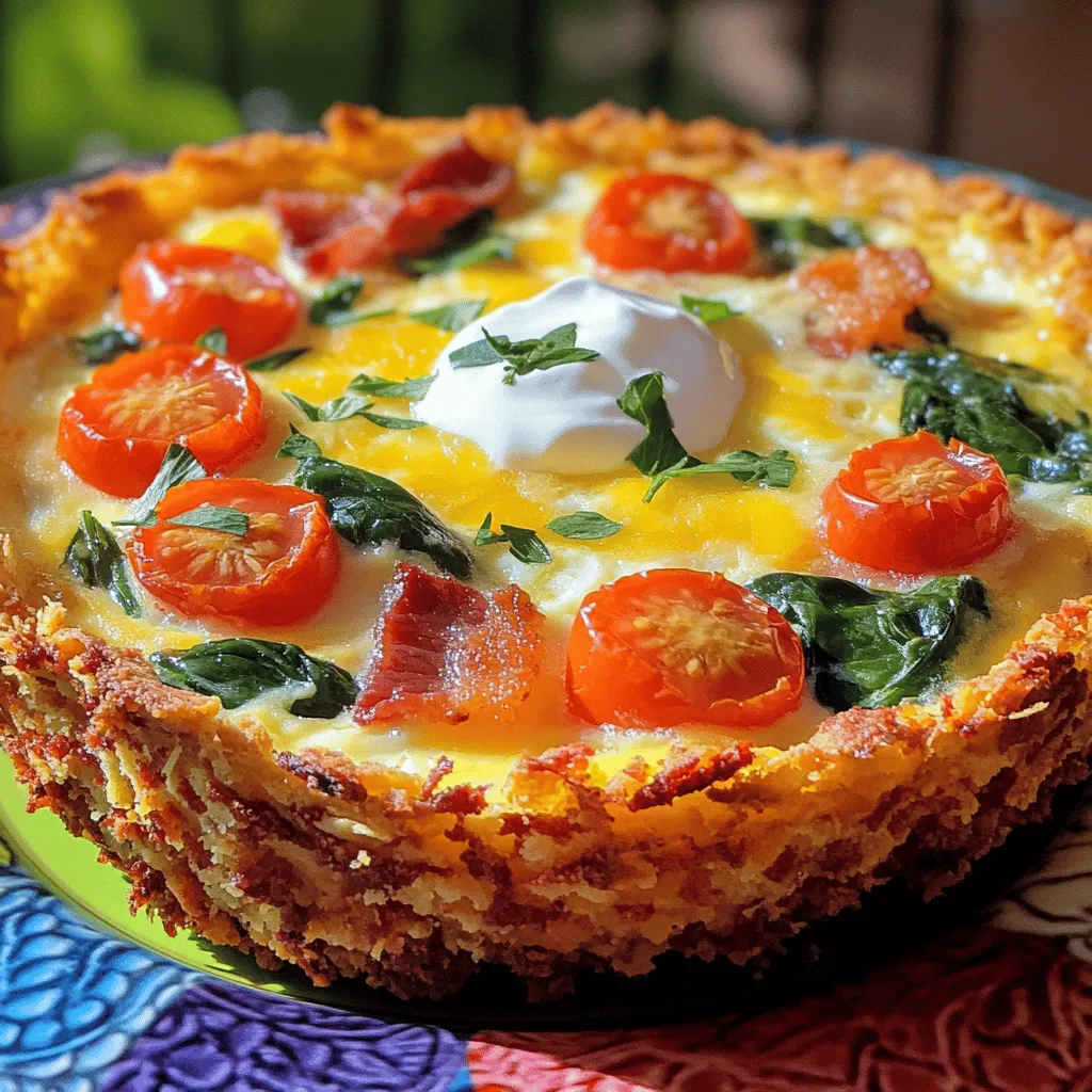 Spring Hash Brown Crust Quiche Flavorful and Easy Recipe