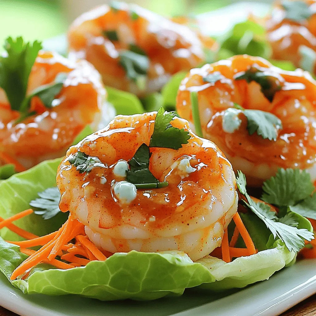Buffalo Shrimp Lettuce Wraps Tasty and Easy Recipe