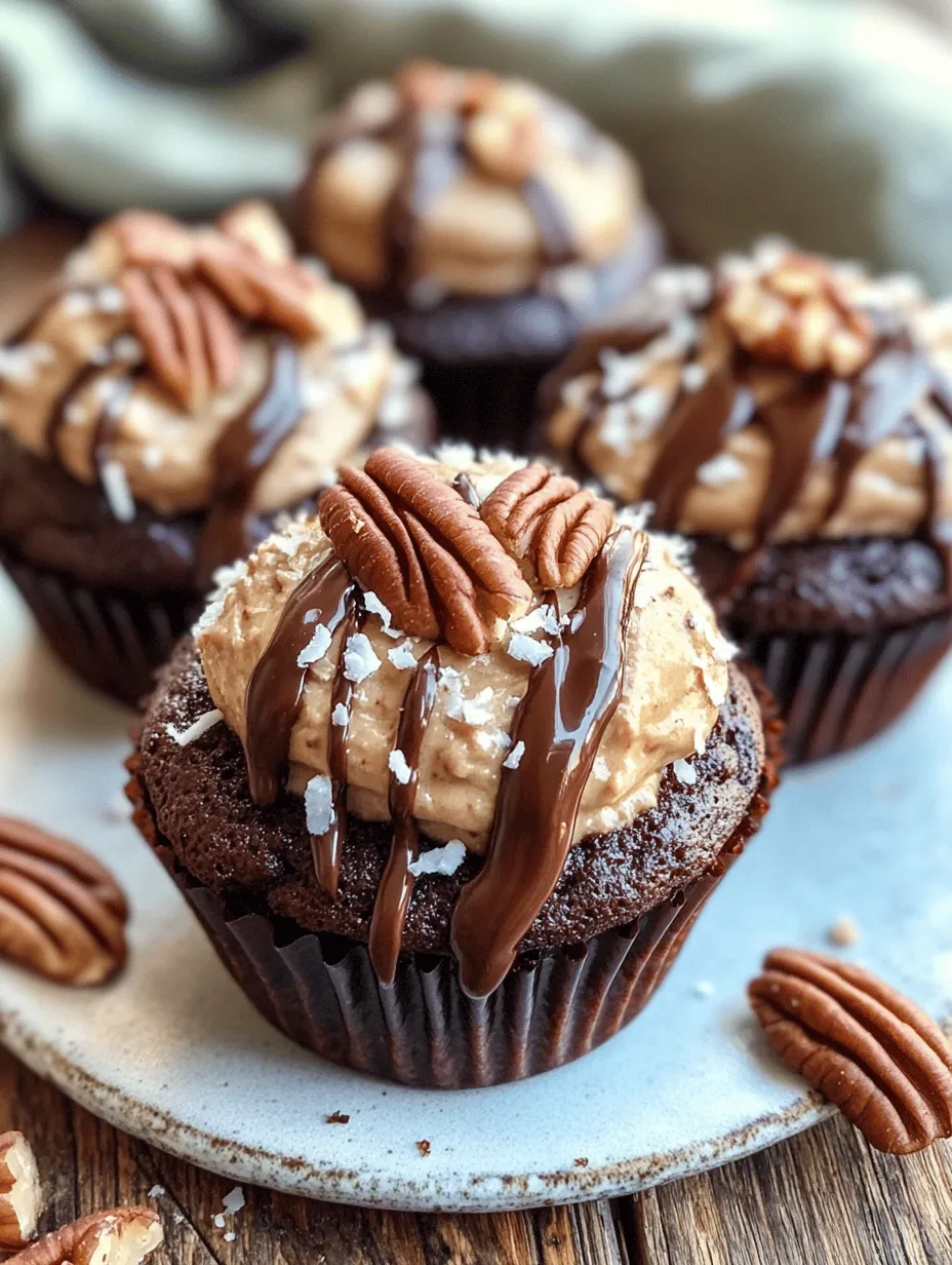 Mouth-Watering Irresistible German Chocolate Cupcakes