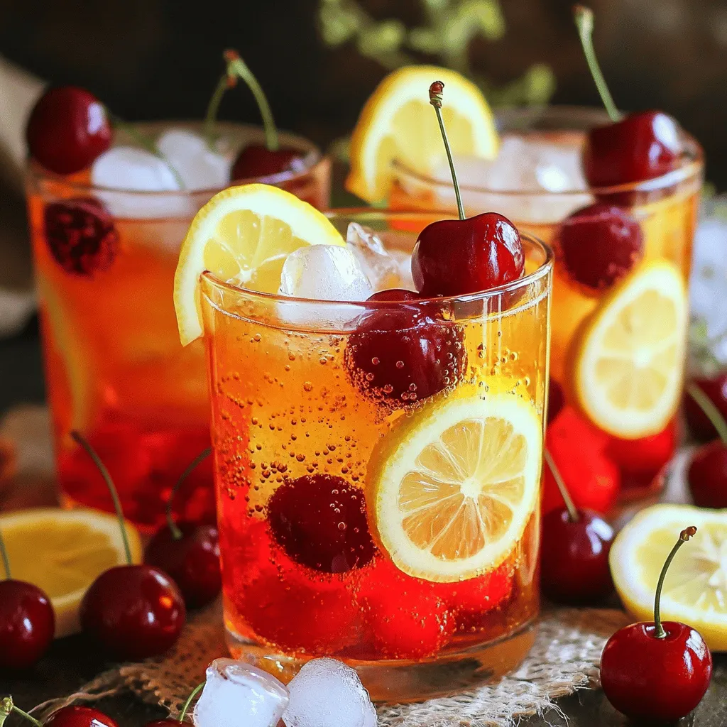 Ginger Cherry Fizz Mocktail Recipe: A Refreshing Non-Alcoholic Delight