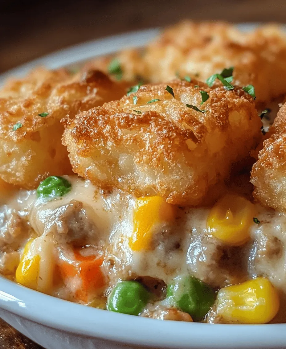 Tater Tot Heaven is a delectable fusion of flavors that brings together the satisfying crunch of crispy tater tots and the rich, hearty elements of a classic casserole. This dish has gained popularity not only for its mouth-watering taste but also for its versatility and ease of preparation. Perfect for family dinners, gatherings with friends, or even as a comforting weeknight meal, Tater Tot Heaven is sure to delight your taste buds and warm your heart.