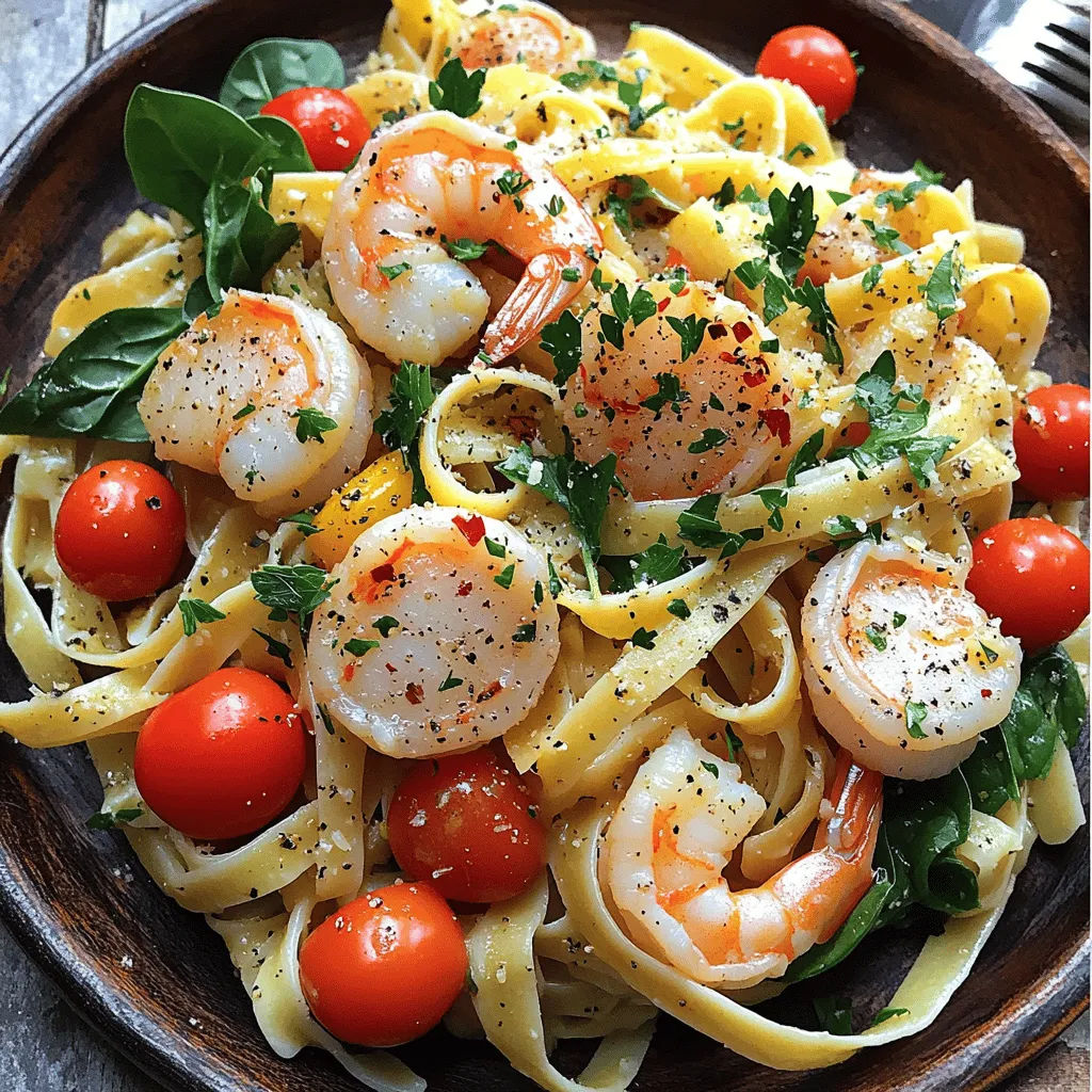 Savory Shrimp Scallop Pasta Quick and Easy Recipe