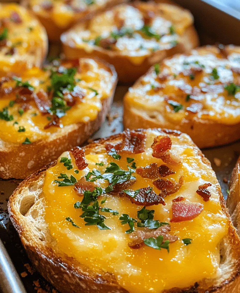 Cheesy bacon garlic toast has become a beloved snack and appetizer that tantalizes taste buds everywhere. This delightful dish perfectly marries the savory notes of crispy bacon with the rich creaminess of cheese, all elevated by the aromatic punch of garlic. Each bite is a celebration of flavors, making it an irresistible choice for gatherings or a comforting treat to enjoy at home.