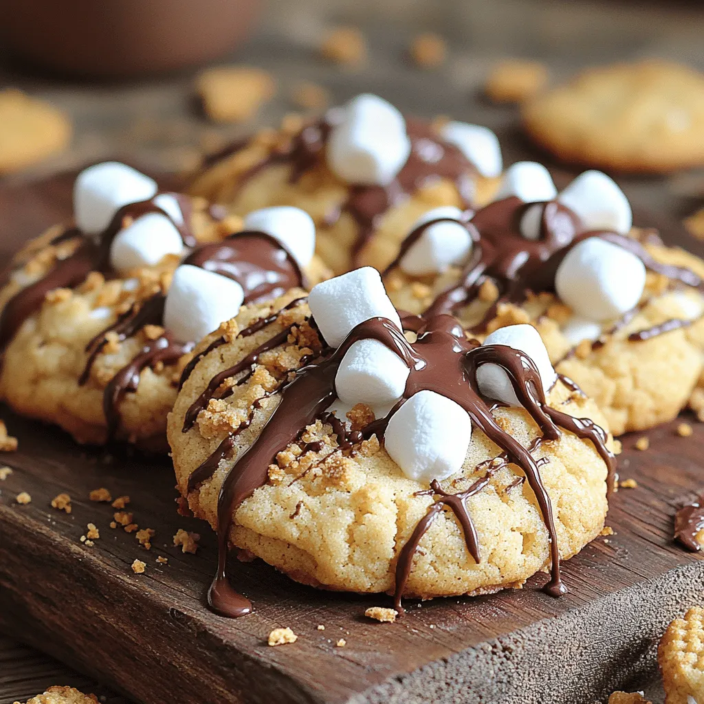 S&#8217;mores Cookies Recipe | Marshmallow and Chocolate Delight